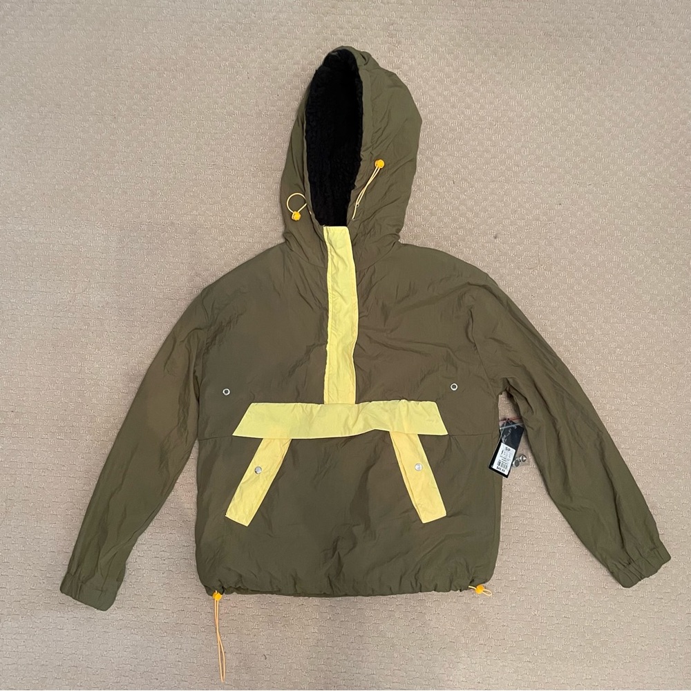 Streetwear society green fleece hoodie